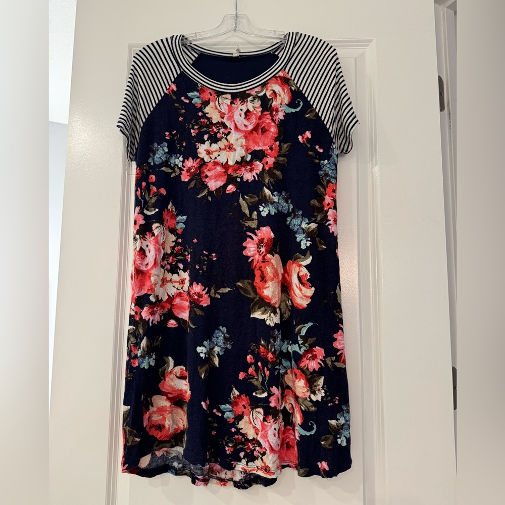 Floral Maternity Dress (PinkBlush)